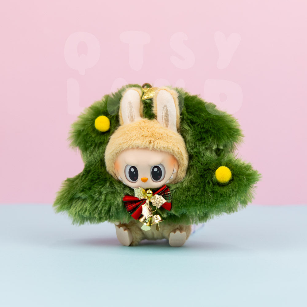 Christmas Tree Neck Pillow Accessory for Labubu