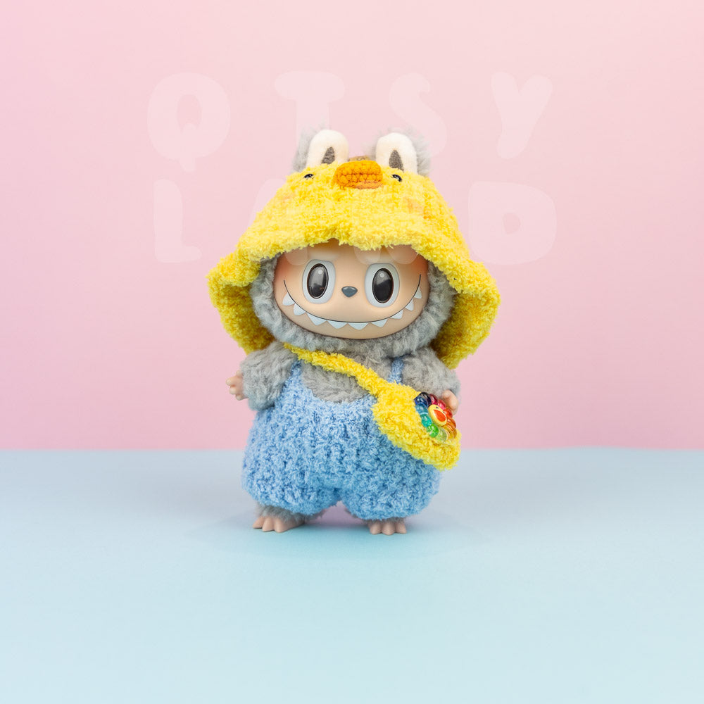 Duck Hat and Bag Clothes Set for Labubu