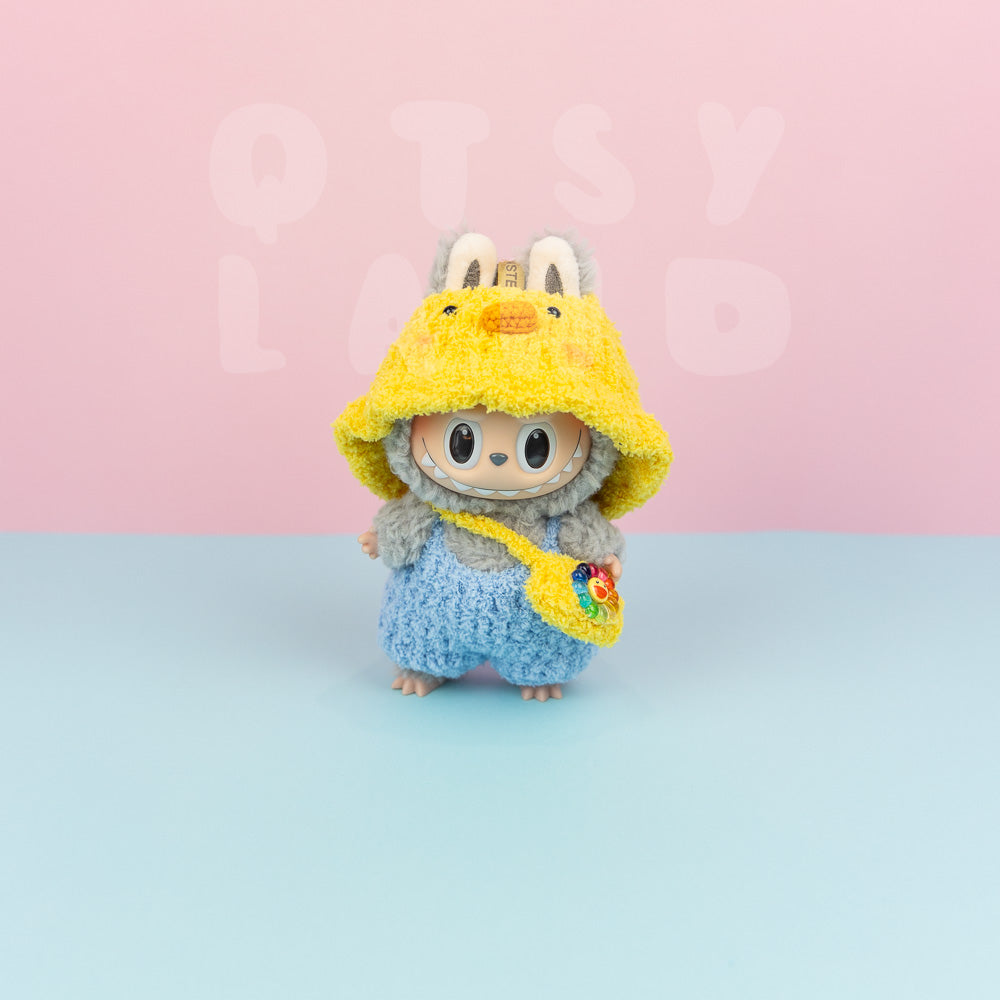 Duck Hat and Bag Clothes Set for Labubu
