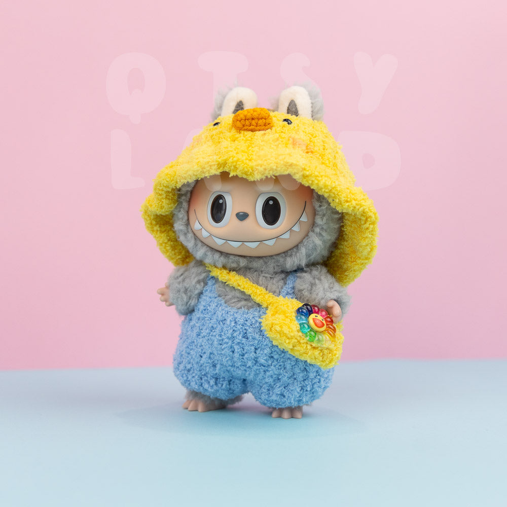 Duck Hat and Bag Clothes Set for Labubu