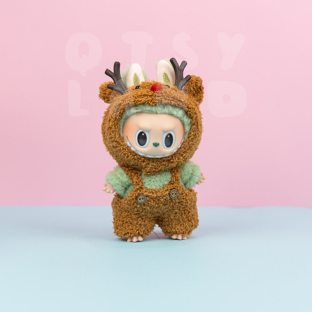 Christmas Reindeer Clothes Set for Labubu